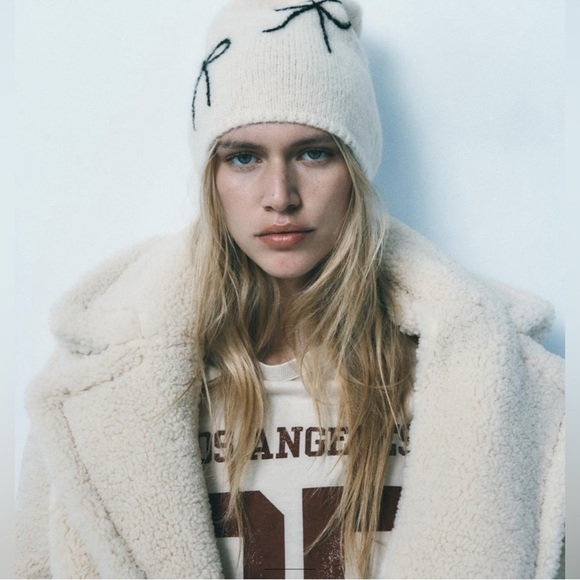 Zara Faux Fur Fleece Coat Size S - Picture 11 of 12